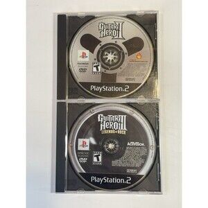 PlayStation 2 Games Guitar Hero 2 & 3 Legends Of Rock Tested & Working Sony PS2